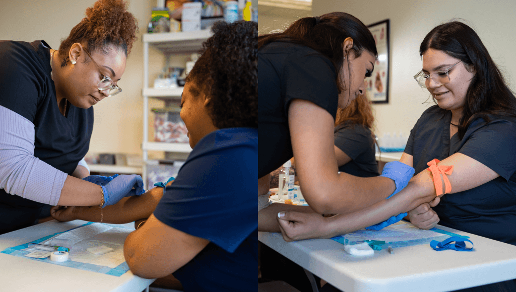 Real life practice phlebotomy training specialists
